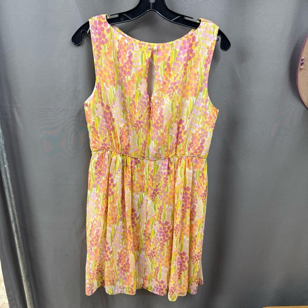 Shoshanna Size 10 Pink and Yellow Floral Dress - Picture 8 of 11